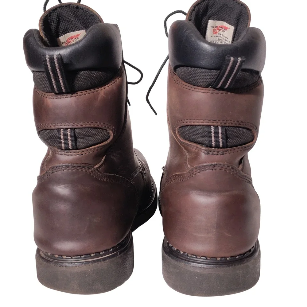 Red Wing 2211 Steel Toe Dyna-Force Waterproof Boots Brown, Sz 10.5 E2 USA Made